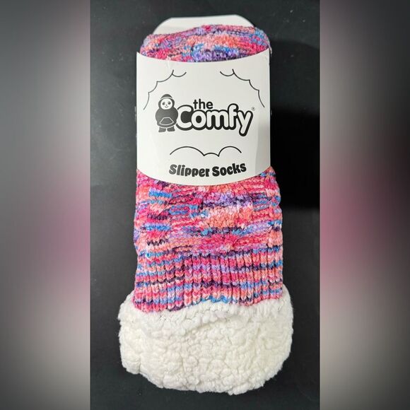 The Comfy Slipper Socks Women’s 6-10 Pink Multi NEW NIP - Picture 1 of 2
